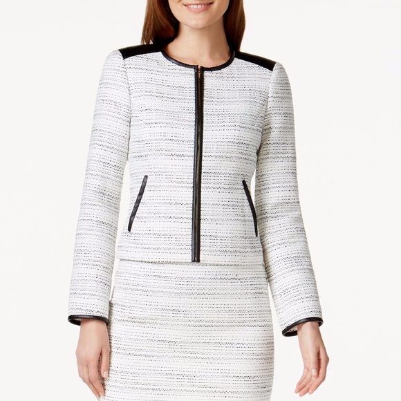 calvin klein tweed jacket